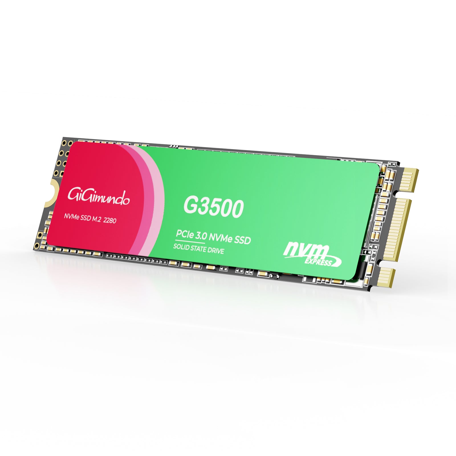 GiGimundo G3500 M.2 PCIe Gen 3.0x4 NVMe SSD 2280 - Super High Performance for PC System Installation